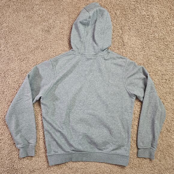 Nike Pullover Hoodie Mens Medium Grey Center Swoosh Sweatshirt Cotton Polyester - Picture 6 of 13